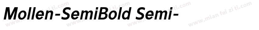 Mollen-SemiBold Semi字体转换